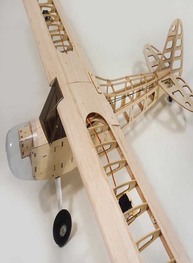 Viloga RC Balsa Airplane Kit Piper Cub J3, Laser Cut 46" Wooden Model Airplanes Kits to Build for Adults, DIY Unassembled RC Plane for Hobby Fly (KIT Only) - Image 5